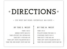 Established Union Directions Cards
