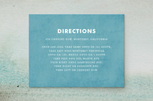 Directions Cards