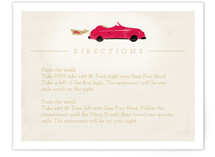 Vintage Car (Bonnie Ride) Directions Cards