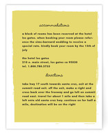 Summer Fete Directions Cards
