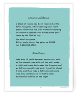 Summer Fete Directions Cards
