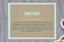 Directions Cards