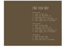 Simply Love Directions Cards