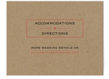 Vintage Kraft Directions Cards