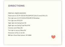 Destination Directions Cards