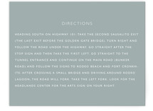 Sea Scape Directions Cards