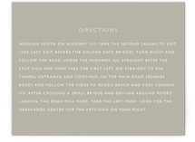 Sea Scape Directions Cards
