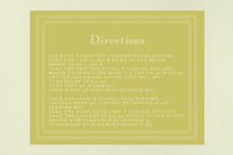 Directions Cards