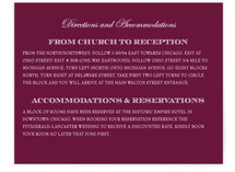 Ornate Love Directions Cards