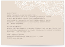 White Lace Directions Cards