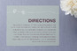 Directions Cards