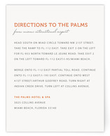 Simple Coral Directions Cards