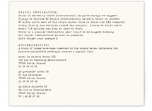 Air Mail Directions Cards