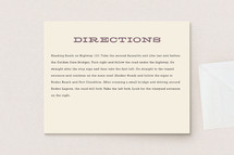 Directions Cards
