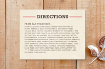 Directions Cards