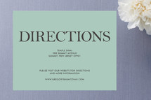 Directions Cards