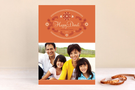 Ornate Lotus Diwali Cards