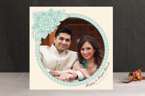 Henna Circle Diwali Cards