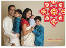 Vermilion Lotus Diwali Cards