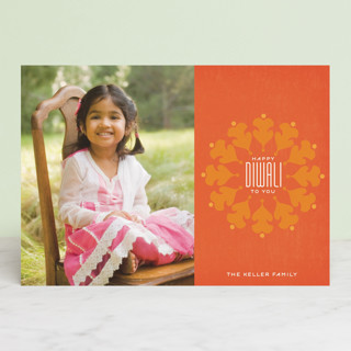 Vermilion Diwali Cards