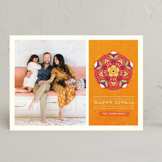 Floral Rangoli Diwali Cards