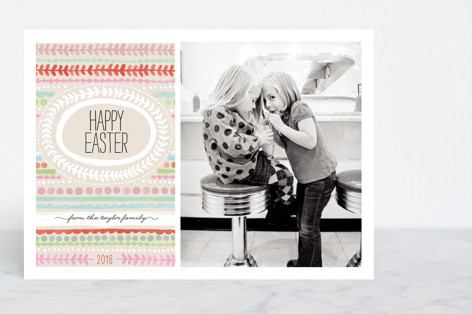 Painted Stripe Easter Cards