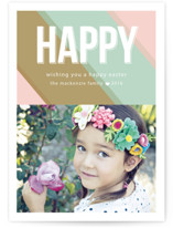 Pastel Dyed Stripes Easter Cards