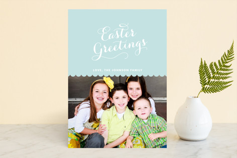 Scallops Easter Cards