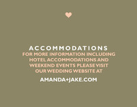 just married Enclosure Cards