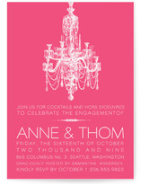 Chandelier Engagement Party Invitations