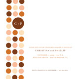 Circle Line Dance Engagement Party Invitations