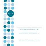 Circle Line Dance Engagement Party Invitations