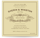 Old Time BBQ Engagement Party Invitations