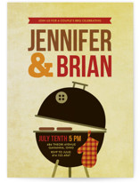 Weber Grill Engagement Party Invitations