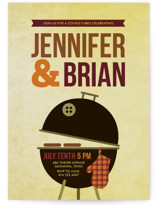 Weber Grill Engagement Party Invitations