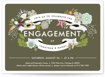 Banner Bling Engagement Party Invitations