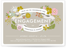 Banner Bling Engagement Party Invitations