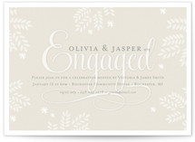 Glass Slipper Engagement Party Invitations