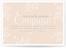 Glass Slipper Engagement Party Invitations