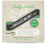 Classic Vintage Engagement Party Invitations