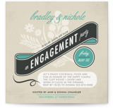 Classic Vintage Engagement Party Invitations