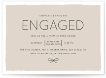 Knotted Engagement Party Invitations