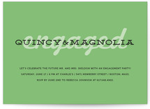Bold Engagement Engagement Party Invitations