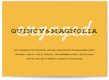 Bold Engagement Engagement Party Invitations