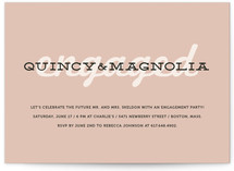 Bold Engagement Engagement Party Invitations