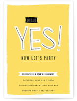 Now Let's Party Engagement Party Invitations