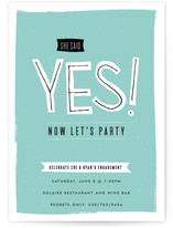 Now Let's Party Engagement Party Invitations