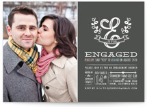 E is for Engaged Engagement Party Invitations