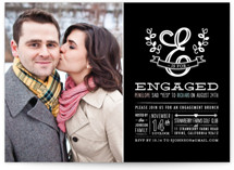 E is for Engaged Engagement Party Invitations