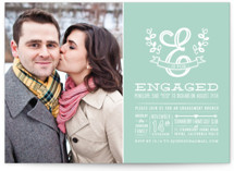 E is for Engaged Engagement Party Invitations